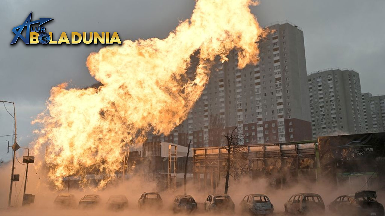 Langit Ukraina Terbakar