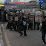 Demo 25 Agustus, Polisi Tutup Jalan Gatot Subroto Depan DPR